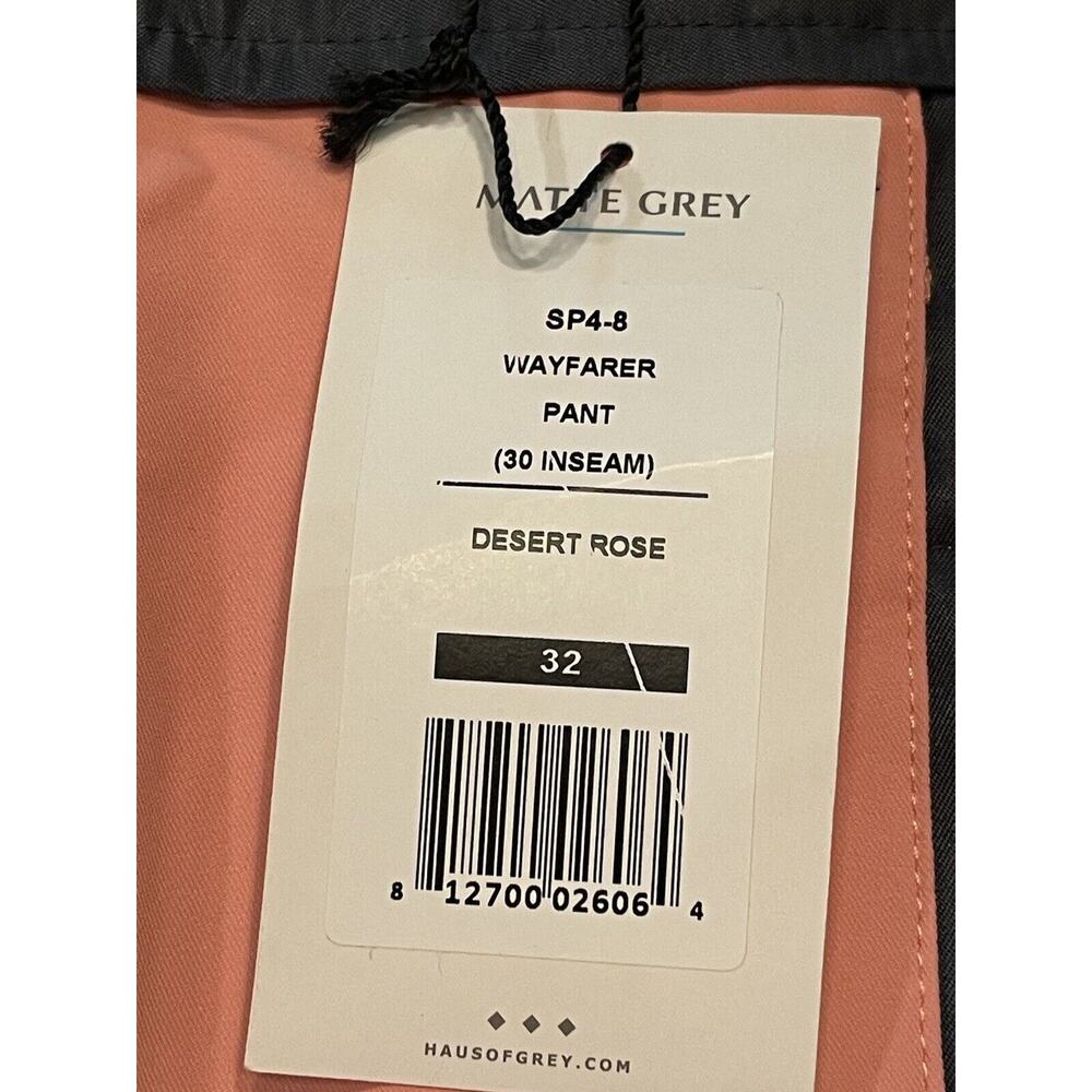 32 X 30 NWT Matte Grey Haus of Grey Desert Rose Wayfarer Golf Pants - - Picture 4 of 10